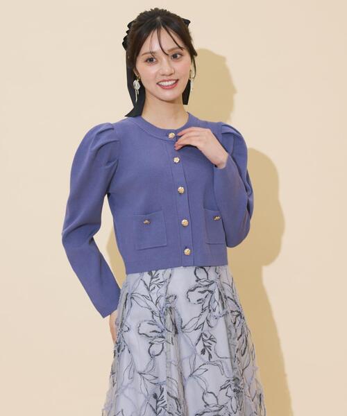 セール】タックスリーブニットカーディガン（カーディガン/ボレロ