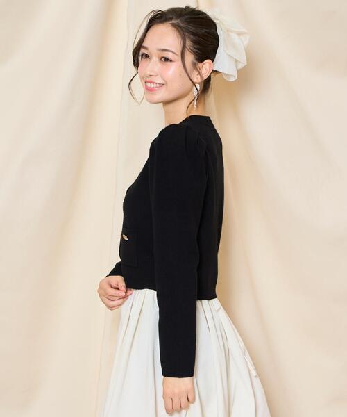 WILLSELECTION（ウィルセレクション）の「タックスリーブニットカーディガン（カーディガン/ボレロ・レディース・ピンク/ブラウン/ブラック/ブルー・FREE）」の22枚目の写真
