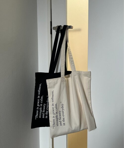 russet（ラシット）の「ロゴトートバッグ（トートバッグ・レディース・ライトベージュ/ブラック・FREE）」の10枚目の写真