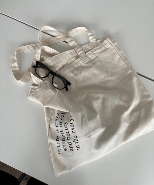 russet（ラシット）の「ロゴトートバッグ（トートバッグ・レディース・ライトベージュ/ブラック・FREE）」の13枚目の写真