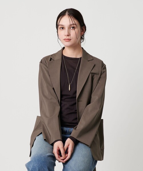 【新品】ユナイテッドアローズ/ジャージー カノコ 2ボタンジャケット 吸水速乾 a day in the life - 【LT.BLUE】【XL】カノコ 2ボタン