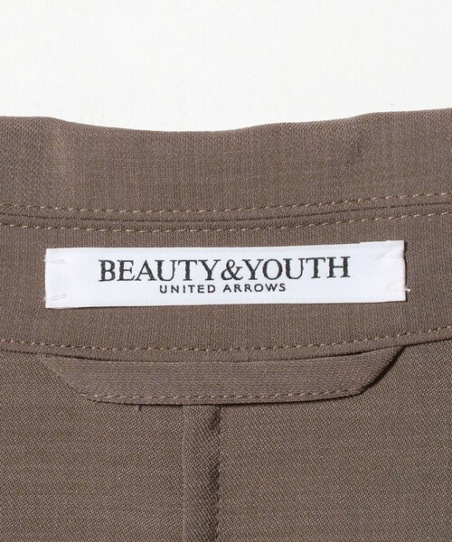 BEAUTY&YOUTH UNITED ARROWS(ビューティーアンドユースユナイテッドアローズ)の「2ボタンシングルジャケット ウォッシャブル 吸水速乾 UVカット(テーラードジャケット・レディース・モカ/ダークグレー・S/M)」の4枚目の写真