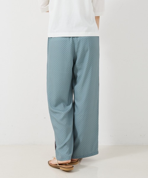 collex（コレックス）の「小紋ミックス柄サテンパンツ（その他パンツ・レディース・ベージュ/グレー・フリー）」の5枚目の写真