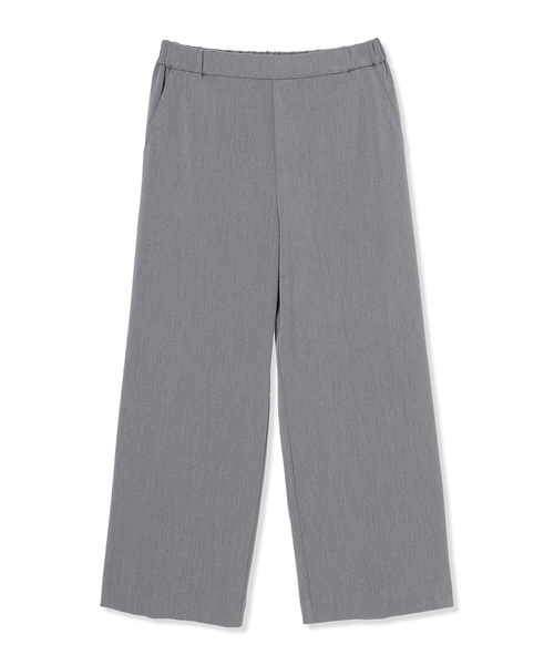 Petit Honfleur（プチオンフルール）の「【すご楽】ストレッチワイドパンツ【定番カラー・ウエストゴム・通年素材】【追加生産】（その他パンツ・レディース・グレー/ブラック・M/L）」の3枚目の写真