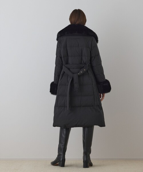 ファーカラーロングダウン（ダウンジャケット/コート）｜GRACE