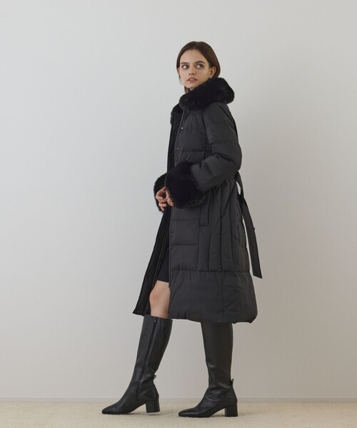 ファーカラーロングダウン（ダウンジャケット/コート）｜GRACE