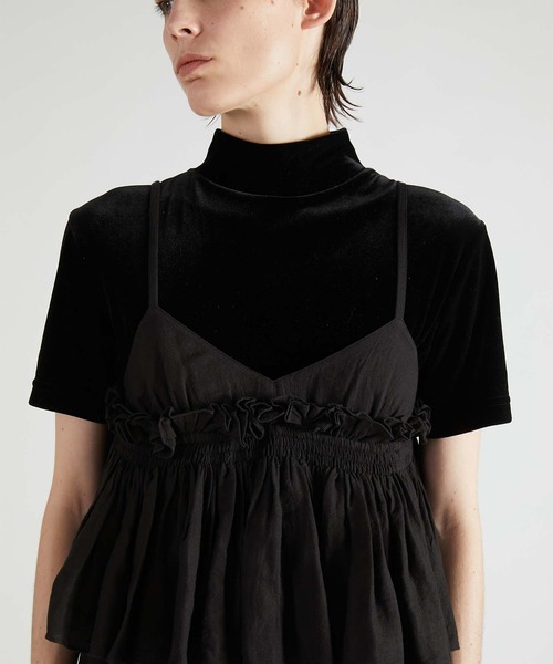 crinkle crinkle crinkle】embroidery scallop cami dress/刺繍