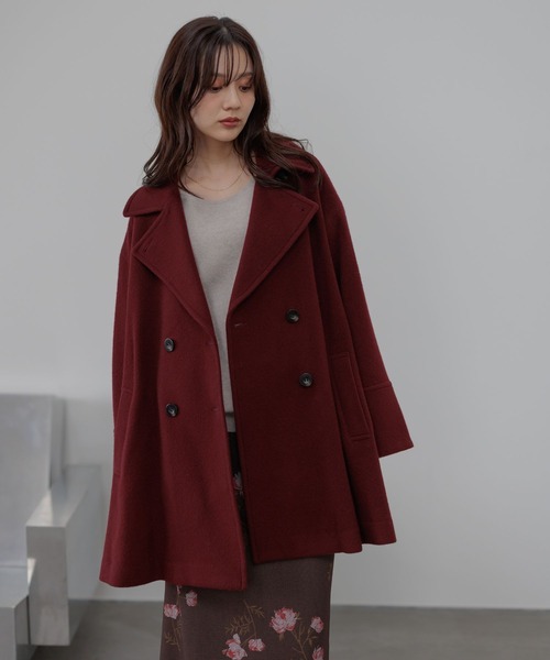 セール】ビーバーウールハーフコート493955（ピーコート）｜Andemiu