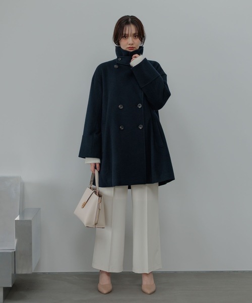 Andemiu（アンデミュウ）の「ビーバーウールハーフコート493955