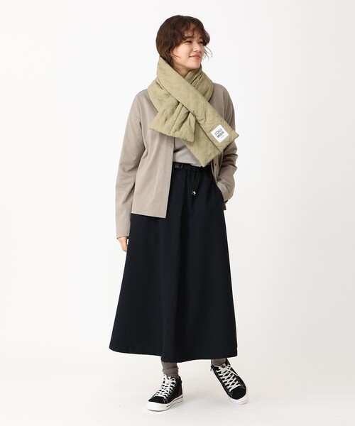 Columbia（コロンビア）の「防寒 中綿／Columbia ライラックグリーンスカーフ マフラー／コロンビア（マフラー・レディース・ベージュ/オフホワイト/ブラック・ONE SIZE）」の7枚目の写真