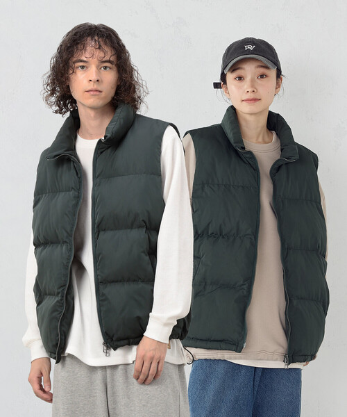 Purple&Yellow（パープルアンドイエロー）の「ポリエステルタフタ中綿 ベスト（その他アウター・メンズ・グリーン/オレンジ/ブラック・SMALL/LARGE/MEDIUM）」の2枚目の写真