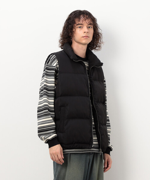 Purple&Yellow（パープルアンドイエロー）の「ポリエステルタフタ中綿 ベスト（その他アウター・メンズ・グリーン/オレンジ/ブラック・SMALL/LARGE/MEDIUM）」の7枚目の写真