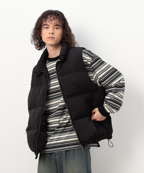 Purple&Yellow（パープルアンドイエロー）の「ポリエステルタフタ中綿 ベスト（その他アウター・メンズ・グリーン/オレンジ/ブラック・SMALL/LARGE/MEDIUM）」の8枚目の写真