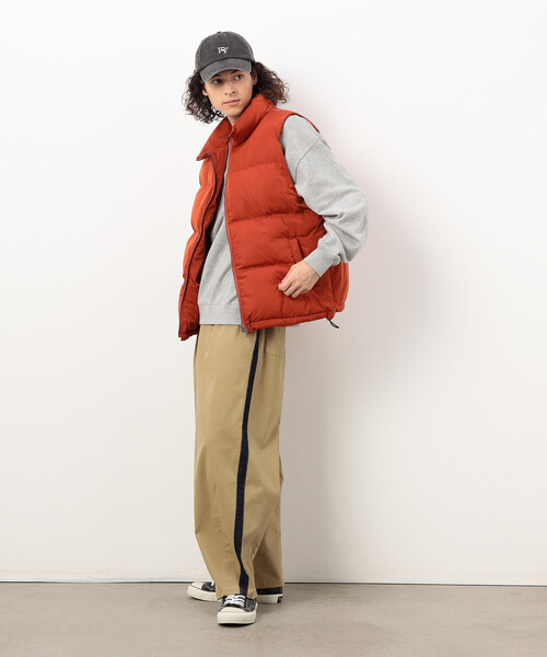 Purple&Yellow（パープルアンドイエロー）の「ポリエステルタフタ中綿 ベスト（その他アウター・メンズ・グリーン/オレンジ/ブラック・SMALL/LARGE/MEDIUM）」の9枚目の写真