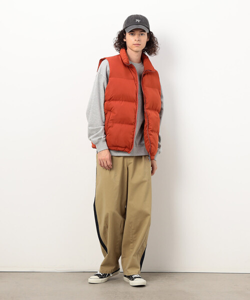 Purple&Yellow（パープルアンドイエロー）の「ポリエステルタフタ中綿 ベスト（その他アウター・メンズ・グリーン/オレンジ/ブラック・SMALL/LARGE/MEDIUM）」の11枚目の写真