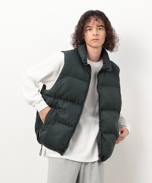 Purple&Yellow（パープルアンドイエロー）の「ポリエステルタフタ中綿 ベスト（その他アウター・メンズ・グリーン/オレンジ/ブラック・SMALL/LARGE/MEDIUM）」の18枚目の写真