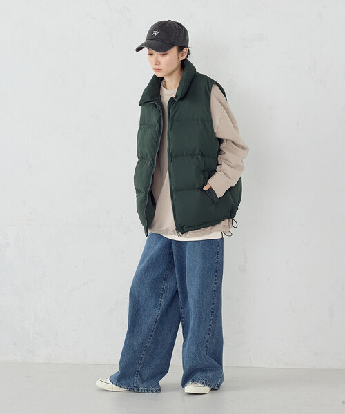 Purple&Yellow（パープルアンドイエロー）の「ポリエステルタフタ中綿 ベスト（その他アウター・メンズ・グリーン/オレンジ/ブラック・SMALL/LARGE/MEDIUM）」の22枚目の写真