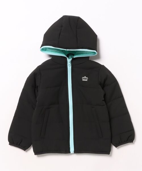 BABYDOLL(ベビードール)の「通販限定 フェイクダウンアウター 1112K(ダウンジャケット/コート・キッズ・ブラック/ライトブルー/イエロー×グリーン/パープル系9・90cm/100cm/110cm/120cm/130cm/140cm/150cm)」の10枚目の写真