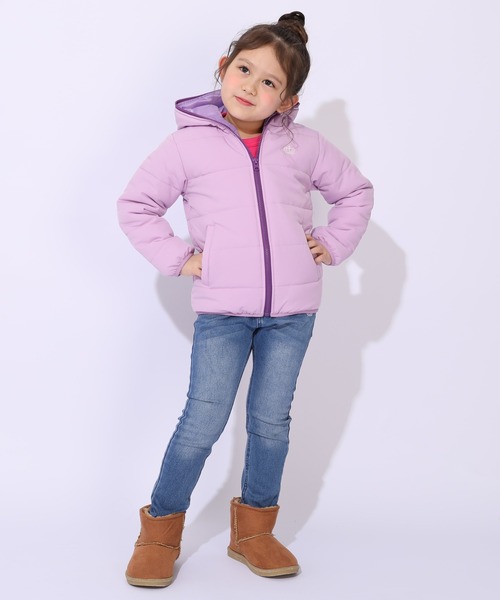 BABYDOLL(ベビードール)の「通販限定 フェイクダウンアウター 1112K(ダウンジャケット/コート・キッズ・ブラック/ライトブルー/イエロー×グリーン/パープル系9・90cm/100cm/110cm/120cm/130cm/140cm/150cm)」の18枚目の写真