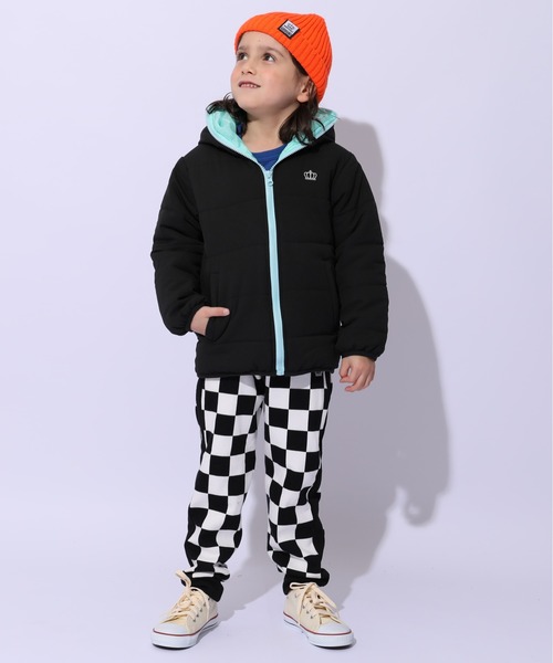 BABYDOLL(ベビードール)の「通販限定 フェイクダウンアウター 1112K(ダウンジャケット/コート・キッズ・ブラック/ライトブルー/イエロー×グリーン/パープル系9・90cm/100cm/110cm/120cm/130cm/140cm/150cm)」の11枚目の写真