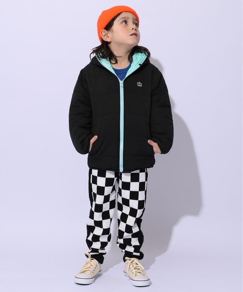 BABYDOLL(ベビードール)の「通販限定 フェイクダウンアウター 1112K(ダウンジャケット/コート・キッズ・ブラック/ライトブルー/イエロー×グリーン/パープル系9・90cm/100cm/110cm/120cm/130cm/140cm/150cm)」の13枚目の写真