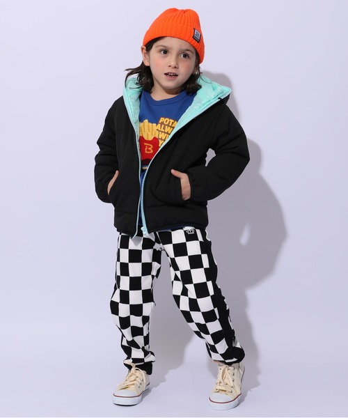 BABYDOLL(ベビードール)の「通販限定 フェイクダウンアウター 1112K(ダウンジャケット/コート・キッズ・ブラック/ライトブルー/イエロー×グリーン/パープル系9・90cm/100cm/110cm/120cm/130cm/140cm/150cm)」の16枚目の写真