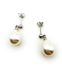 KISHOKACHI 希少価値 ティアパールドロップキャッチステンレスピアス