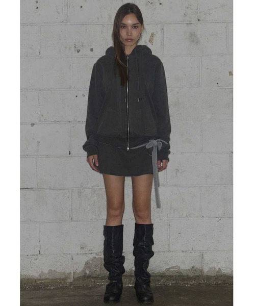 FANCY CLUB(ファンシークラブ)の「A'GEM/9 × .kom 『FANCY CLUB/ファンシークラブ』 DYE-WASH TIE SKIRT/ウォッシュ タイスカート(スカート・レディース・ブラウン/グレー・FREE)」の13枚目の写真