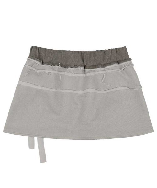 FANCY CLUB(ファンシークラブ)の「A'GEM/9 × .kom 『FANCY CLUB/ファンシークラブ』 DYE-WASH TIE SKIRT/ウォッシュ タイスカート(スカート・レディース・ブラウン/グレー・FREE)」の17枚目の写真