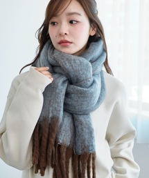 WEGO | WEGO/【25年秋冬新作】ワイドフリンジストール(マフラー)