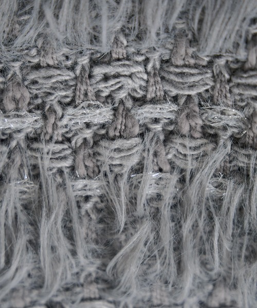 VIS（ビス）の「フェザーツイードニットビスチェ/2WAY（ベスト・レディース・グレー/キナリ・FREE）」の4枚目の写真