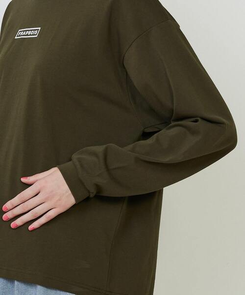FRAPBOIS（フラボア）の「エトリーL.S.T（Tシャツ/カットソー・レディース・ホワイト/ブラック/カーキ/ブルー/イエロー・1/2）」の8枚目の写真