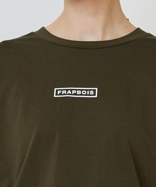 FRAPBOIS（フラボア）の「エトリーL.S.T（Tシャツ/カットソー・レディース・ホワイト/ブラック/カーキ/ブルー/イエロー・1/2）」の9枚目の写真