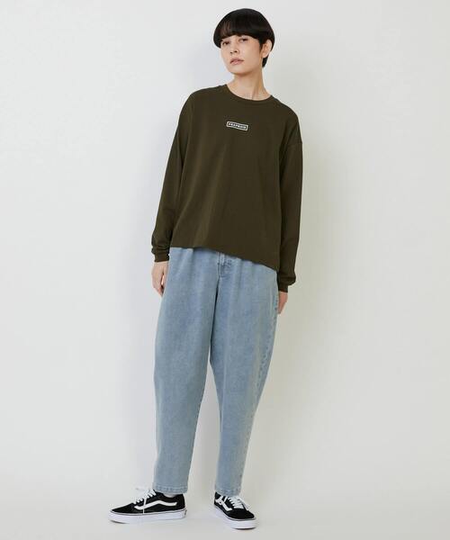 FRAPBOIS（フラボア）の「エトリーL.S.T（Tシャツ/カットソー・レディース・ホワイト/ブラック/カーキ/ブルー/イエロー・1/2）」の13枚目の写真