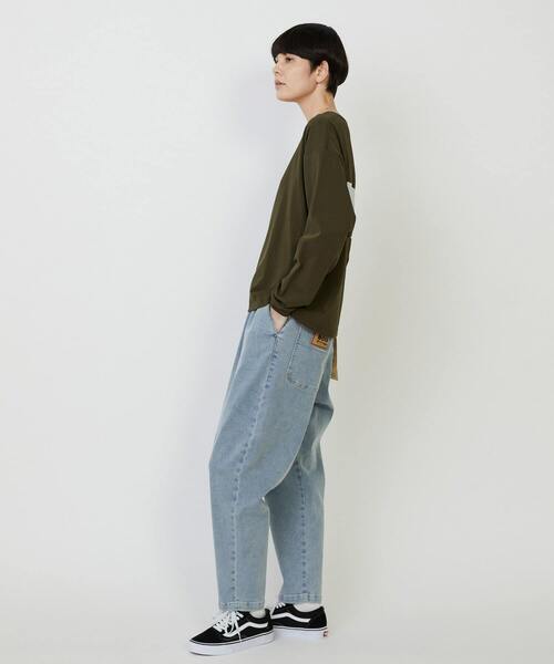 FRAPBOIS（フラボア）の「エトリーL.S.T（Tシャツ/カットソー・レディース・ホワイト/ブラック/カーキ/ブルー/イエロー・1/2）」の14枚目の写真