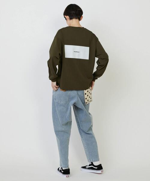 FRAPBOIS（フラボア）の「エトリーL.S.T（Tシャツ/カットソー・レディース・ホワイト/ブラック/カーキ/ブルー/イエロー・1/2）」の15枚目の写真