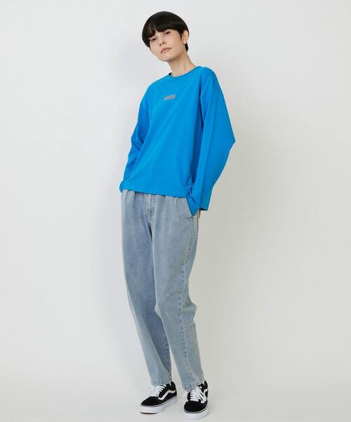 FRAPBOIS（フラボア）の「エトリーL.S.T（Tシャツ/カットソー・レディース・ホワイト/ブラック/カーキ/ブルー/イエロー・1/2）」の7枚目の写真