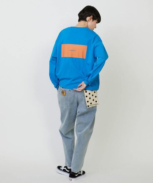 FRAPBOIS（フラボア）の「エトリーL.S.T（Tシャツ/カットソー・レディース・ホワイト/ブラック/カーキ/ブルー/イエロー・1/2）」の9枚目の写真