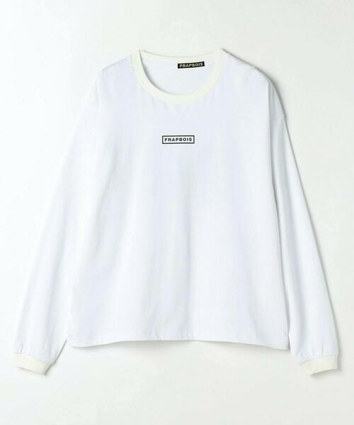 FRAPBOIS（フラボア）の「エトリーL.S.T（Tシャツ/カットソー・レディース・ホワイト/ブラック/カーキ/ブルー/イエロー・1/2）」の11枚目の写真