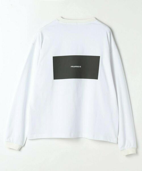 FRAPBOIS（フラボア）の「エトリーL.S.T（Tシャツ/カットソー・レディース・ホワイト/ブラック/カーキ/ブルー/イエロー・1/2）」の12枚目の写真