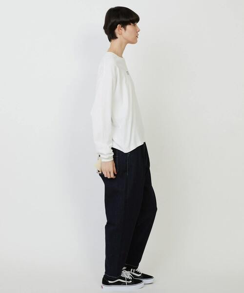 FRAPBOIS（フラボア）の「エトリーL.S.T（Tシャツ/カットソー・レディース・ホワイト/ブラック/カーキ/ブルー/イエロー・1/2）」の14枚目の写真