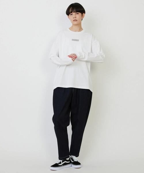 FRAPBOIS（フラボア）の「エトリーL.S.T（Tシャツ/カットソー・レディース・ホワイト/ブラック/カーキ/ブルー/イエロー・1/2）」の16枚目の写真