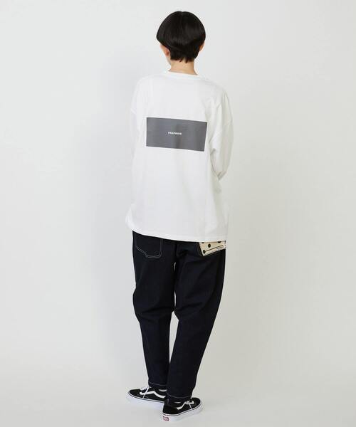 FRAPBOIS（フラボア）の「エトリーL.S.T（Tシャツ/カットソー・レディース・ホワイト/ブラック/カーキ/ブルー/イエロー・1/2）」の18枚目の写真