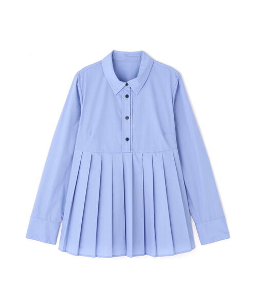 N.（N. Natural Beauty Basic）（エヌエヌナチュラルビューティーベーシック）の「プリーツペプラムブラウス（シャツ/ブラウス・レディース・ブラウン/ブルー/オフホワイト・MEDIUM）」の12枚目の写真