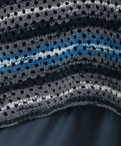 ROSE BUD(ローズバッド)の「MESH KNIT P/O(ニット/セーター・レディース・ブラック/オフホワイト/ブルー・ONE SIZE)」の19枚目の写真