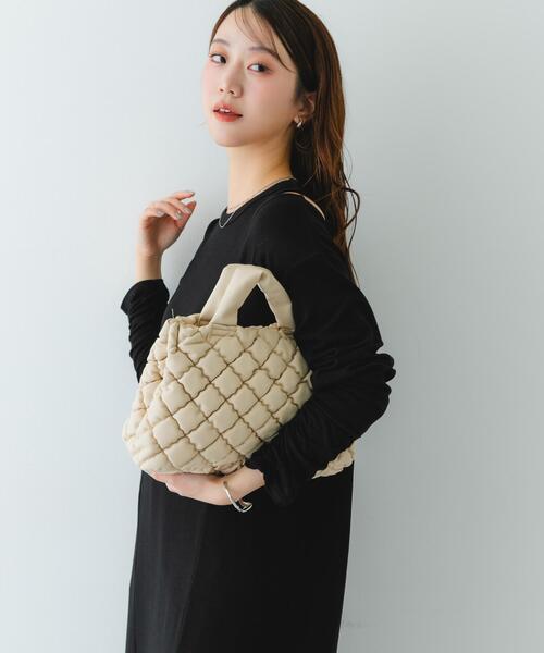 RODE SKO（ロデスコ）の「テープショルダーキルティングミニバッグ（ハンドバッグ・レディース・ブラウン系その他/オフホワイト/ダークブラウン・ONE）」の8枚目の写真