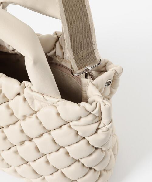RODE SKO（ロデスコ）の「テープショルダーキルティングミニバッグ（ハンドバッグ・レディース・ブラウン系その他/オフホワイト/ダークブラウン・ONE）」の20枚目の写真