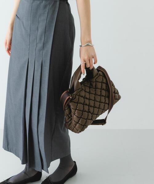 RODE SKO（ロデスコ）の「テープショルダーキルティングミニバッグ（ハンドバッグ・レディース・ブラウン系その他/オフホワイト/ダークブラウン・ONE）」の22枚目の写真