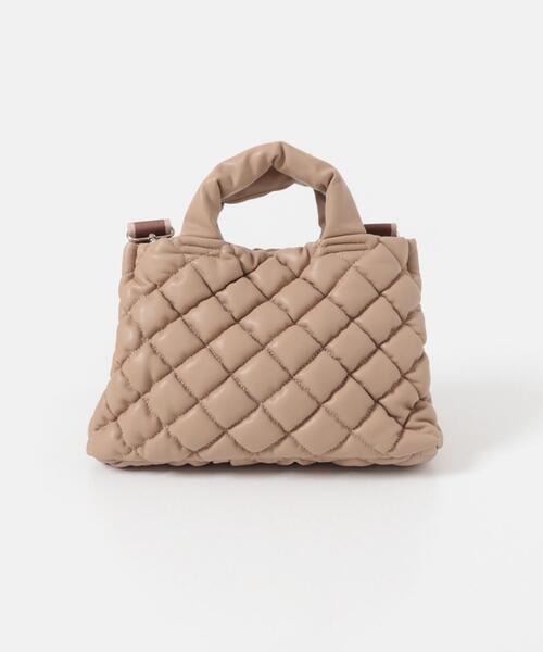 RODE SKO（ロデスコ）の「テープショルダーキルティングミニバッグ（ハンドバッグ・レディース・ブラウン系その他/オフホワイト/ダークブラウン・ONE）」の5枚目の写真