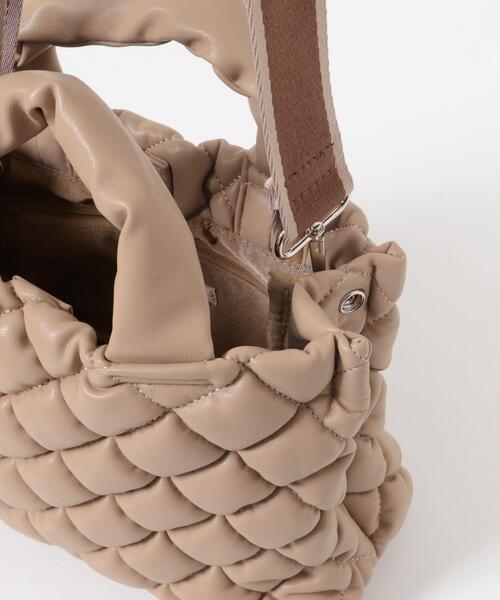 RODE SKO（ロデスコ）の「テープショルダーキルティングミニバッグ（ハンドバッグ・レディース・ブラウン系その他/オフホワイト/ダークブラウン・ONE）」の6枚目の写真